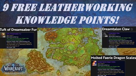 leatherworking knowledge points tww.